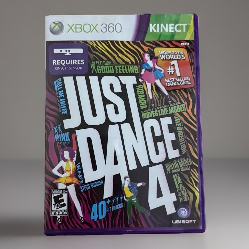 Just Dance 4 (Microsoft Xbox 360, 2012) Kinect Game CIB Complete 40+ Tracks